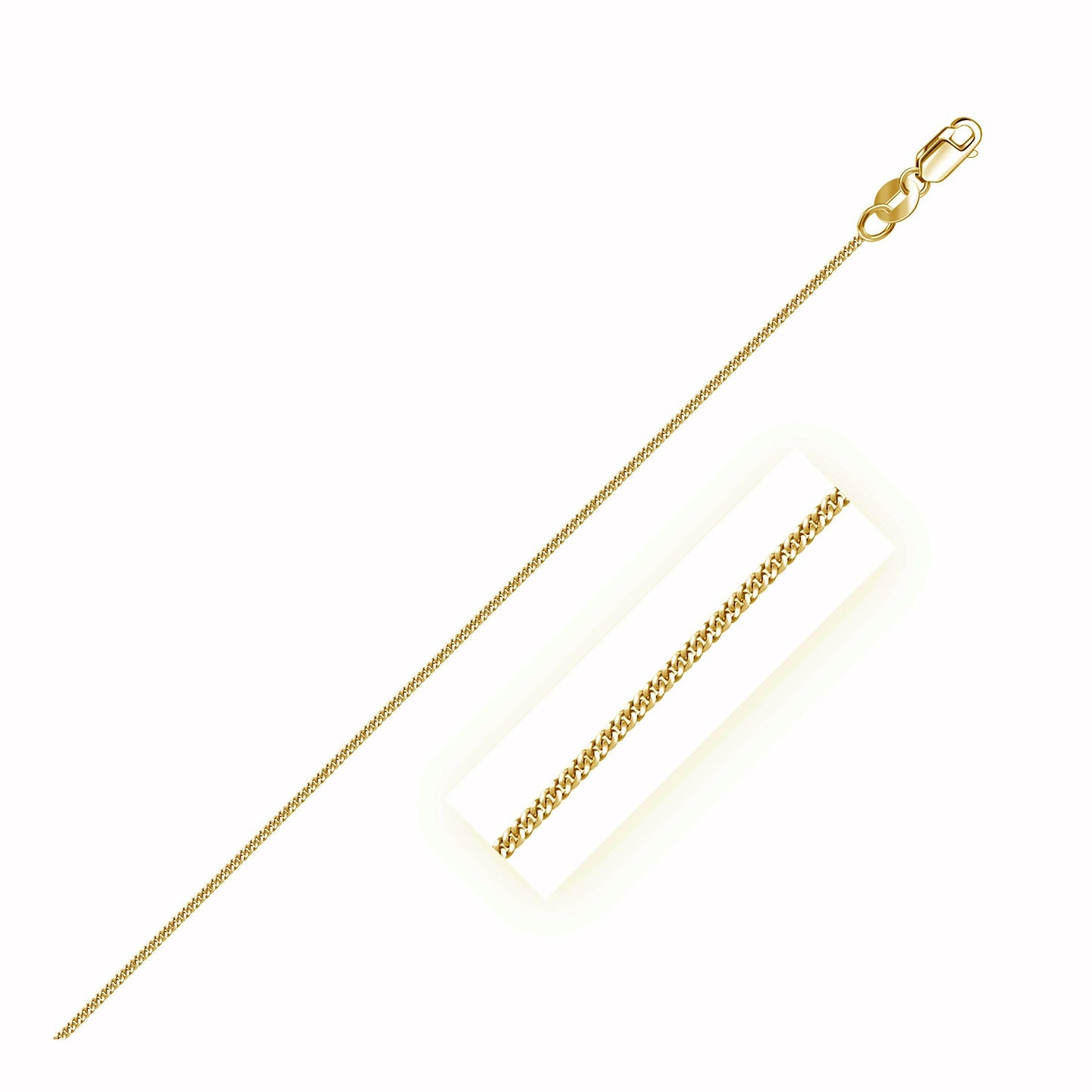 14k Yellow Gold Gourette Chain 1.0mm necklace by Bids.com on Tampa Home & Garden Store