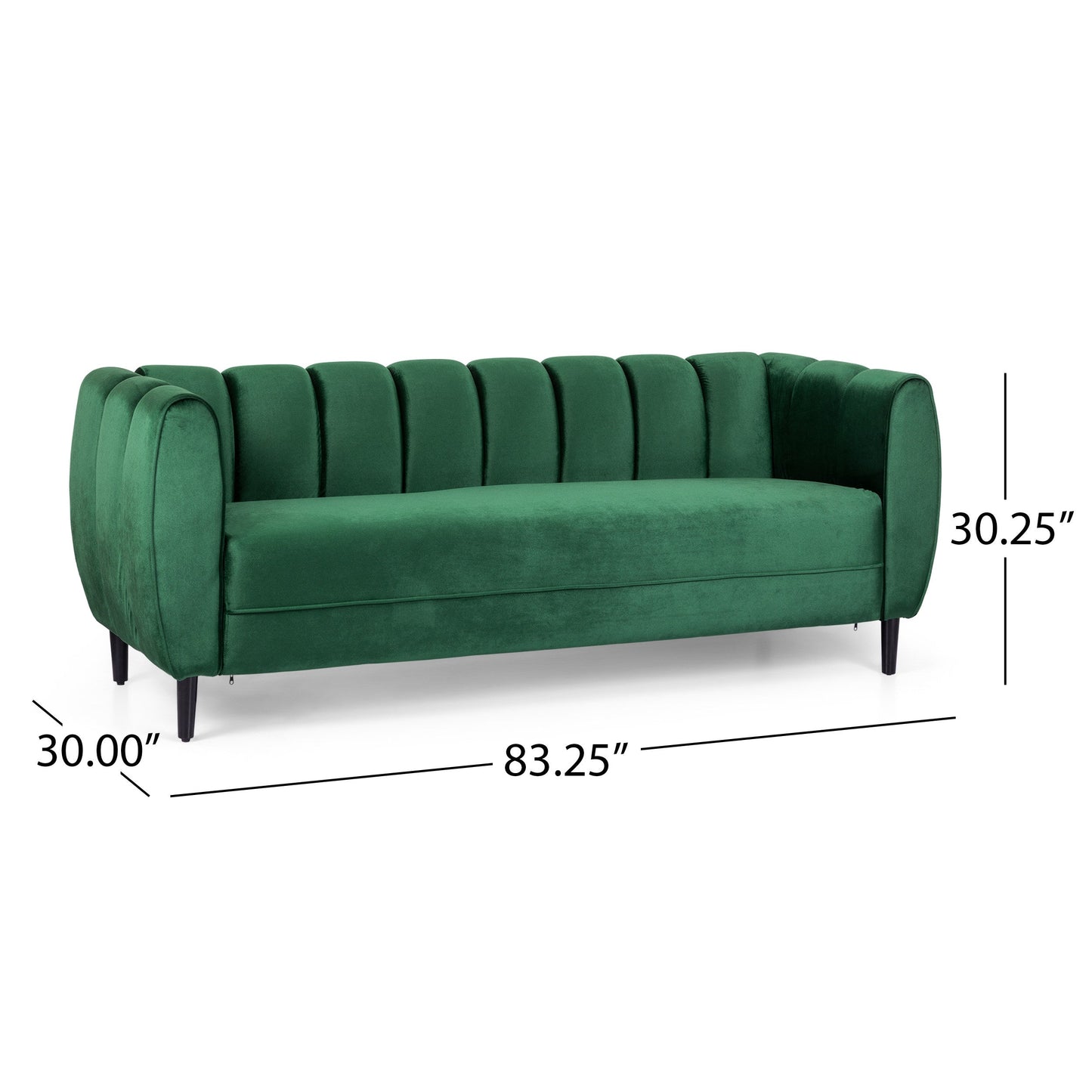 Miranda Velvet 3-Seater Sofa With a Luxe Look
