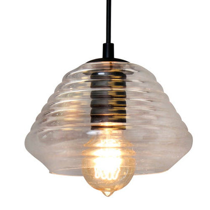 Triangle Industrial Pendant Lighting with Clear Glass Shade by HouseOfZazla on Tampa Home & Garden Store