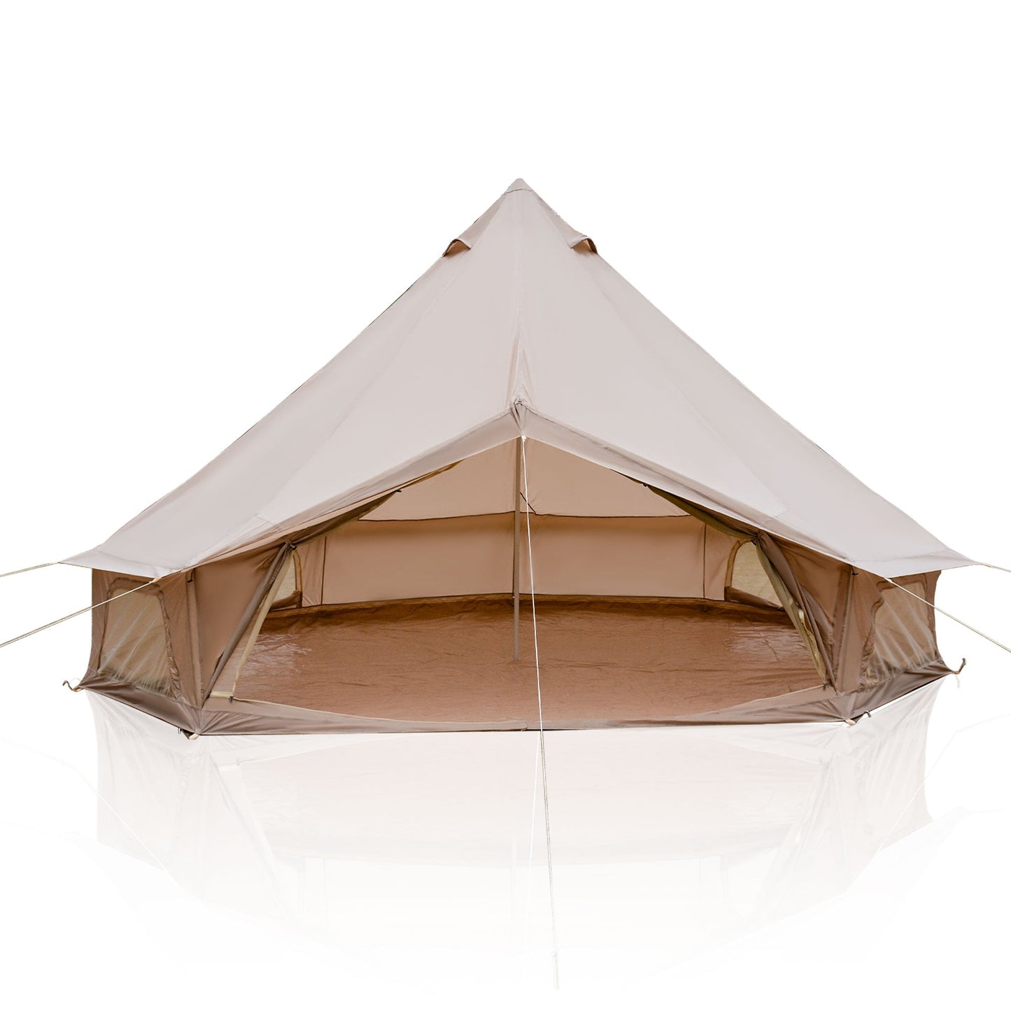 4 Season Bell Tent 16.4FT beige canvas tent with peaked roof, HouseOfZazla on Tampa Home & Garden Store