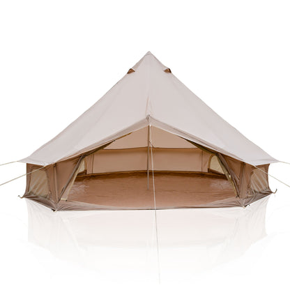 4 Season Bell Tent 16.4FT beige canvas tent with peaked roof, HouseOfZazla on Tampa Home & Garden Store