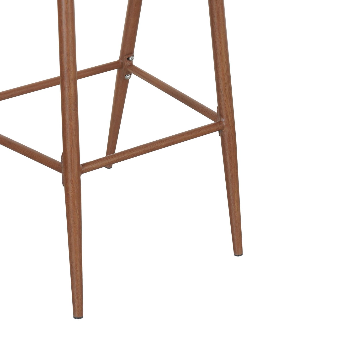 Outdoor Bar Stools With Scallop Cushion And Frame
