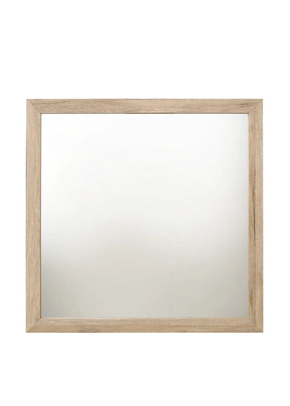 Miquell Versatile Orientation Mirror natural oak wood frame by Unique Piece Furniture on Tampa Home & Garden Store