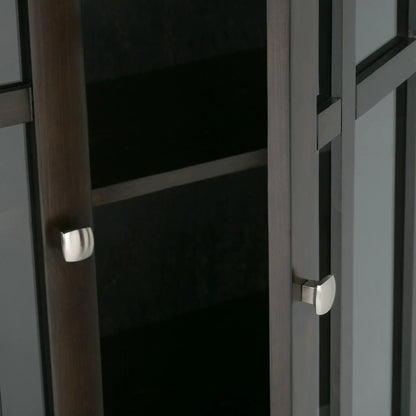 Bedford Storage Media Cabinet with Glass Doors