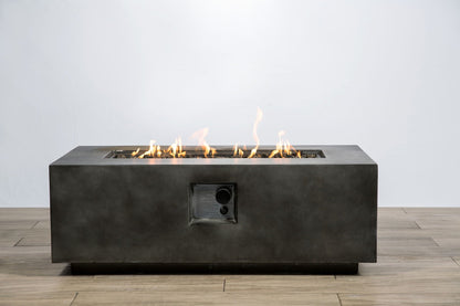 Sleek Concrete Propane Outdoor Fire Pit Table