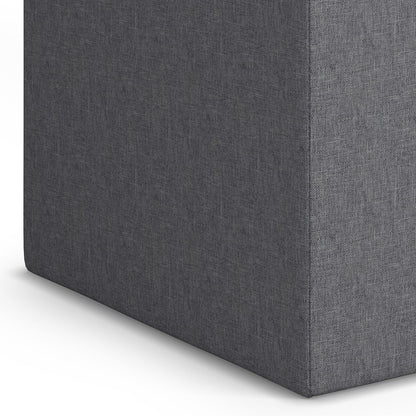 Rockwood Upholstered Cube Ottoman with Tray