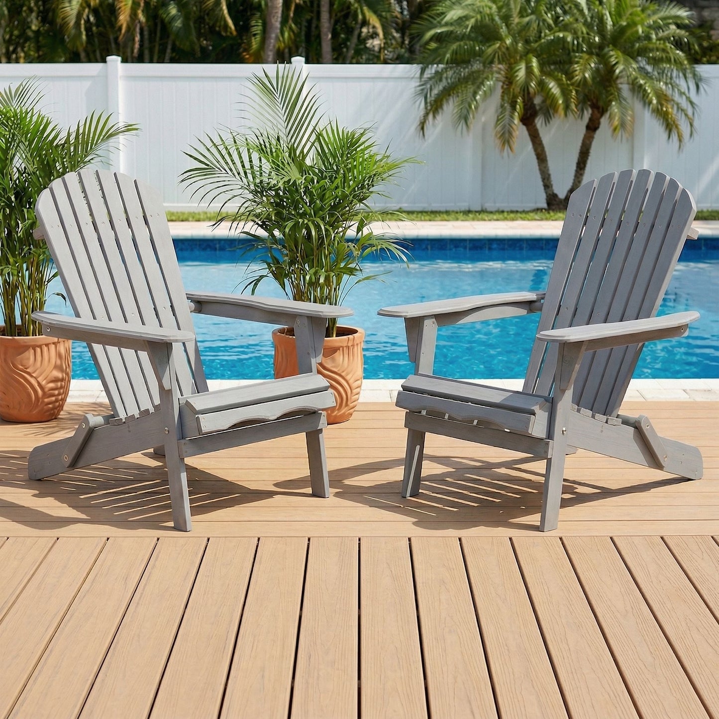 Oversized Folding Adirondack Chair for Patio