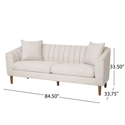 Contemporary Three Seater Sofa with Button Stitch