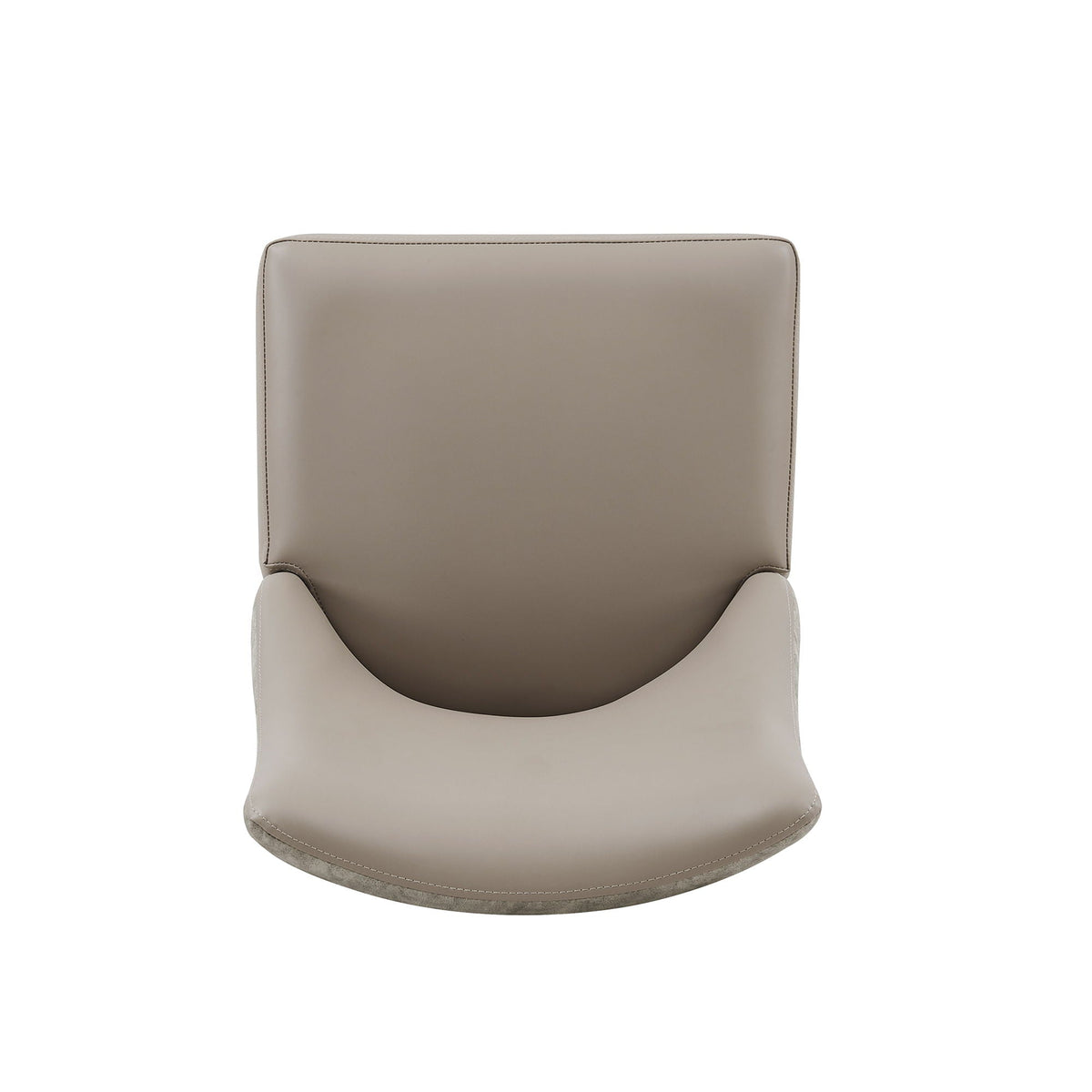Modern dining chair set of 2 in gray leather upholstery by HouseOfZazla on Tampa Home & Garden Store