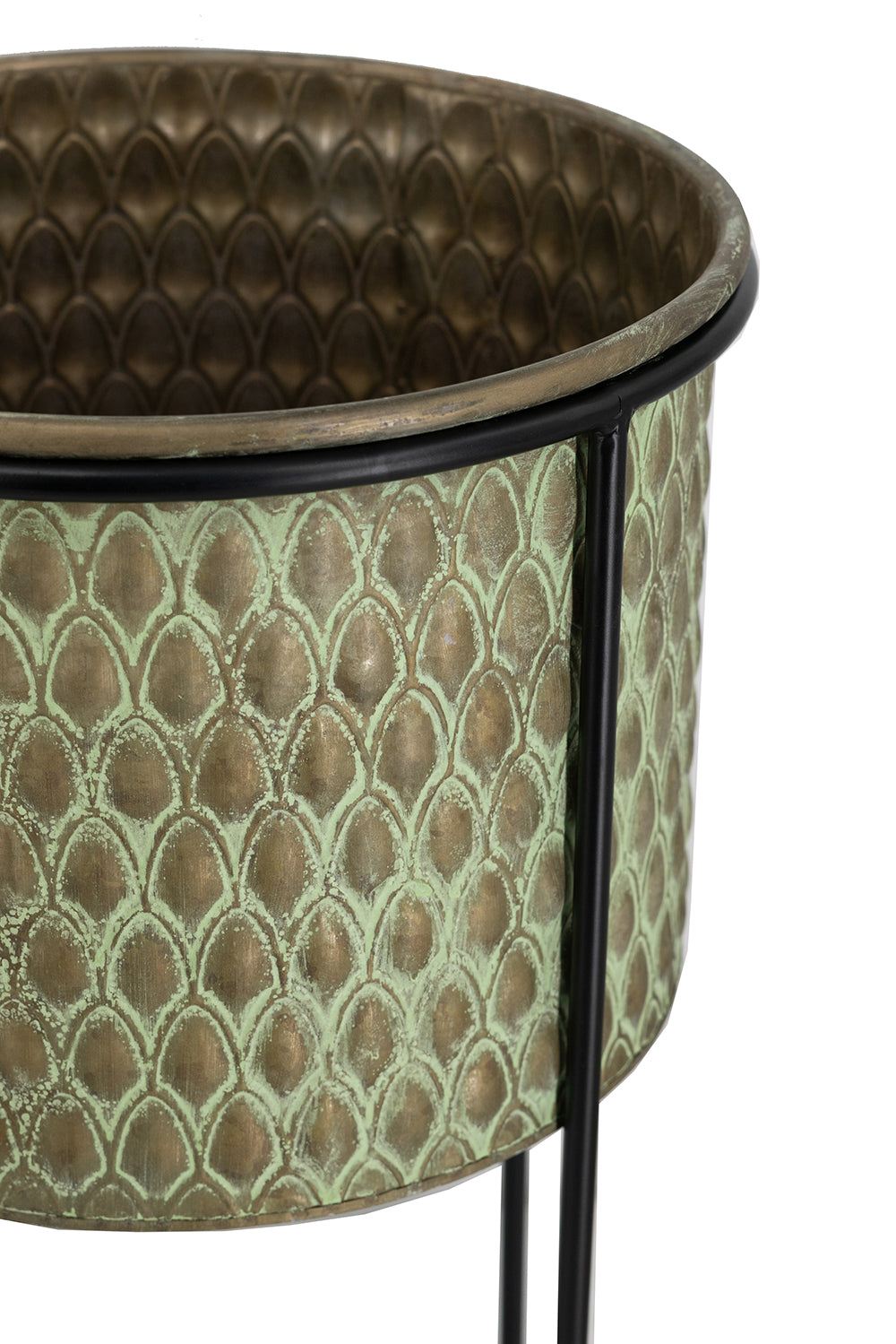 Set of Two Textured and Modern Garden Pots