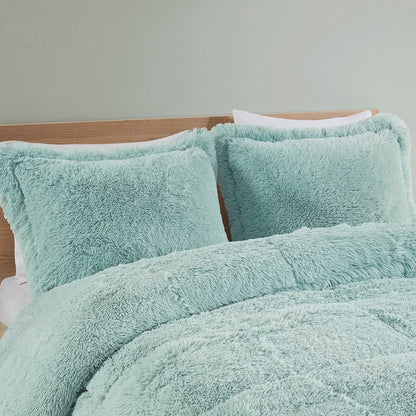 Shaggy Long Fur Comforter Mini Set and Throws