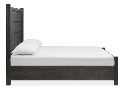 Plum Creek Panel Storage Bed With Rustic Finish
