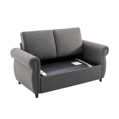 Pull Out Sofa Bed With Twin Memory Foam Mattress