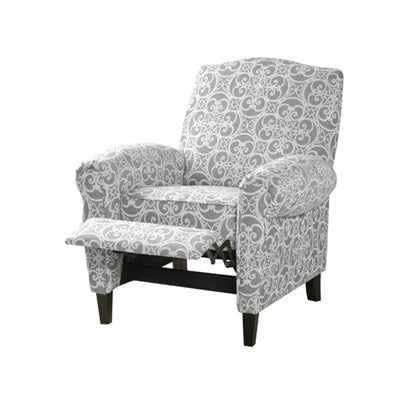 Kirby Transitional Push Back Recliner Chair in patterned fabric by Unique Piece Furniture on Tampa Home & Garden Store