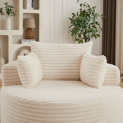 Modern single sofa with a backrest pillow