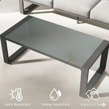 Modern Outdoor Sofa Set with the Coffee Table