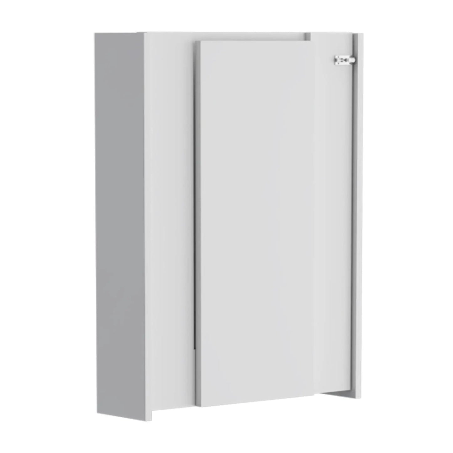 Wall Foldable Table With Multiple Shelves White
