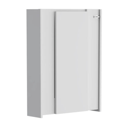 Wall Foldable Table With Multiple Shelves White