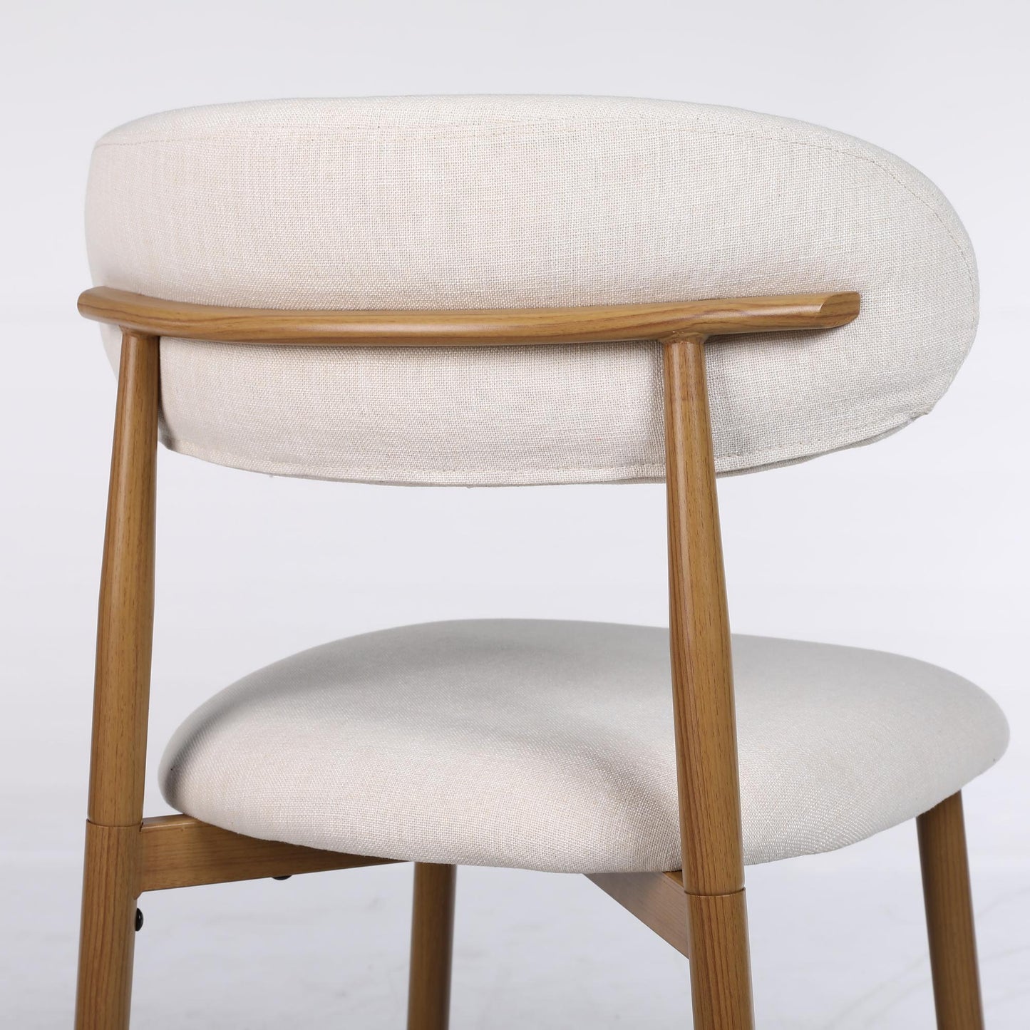 Set of Upholstered Counter Bar Stools for Kitchen