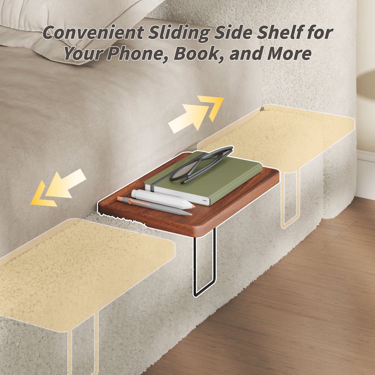 AirFrame King Bed And Sliding Side Table