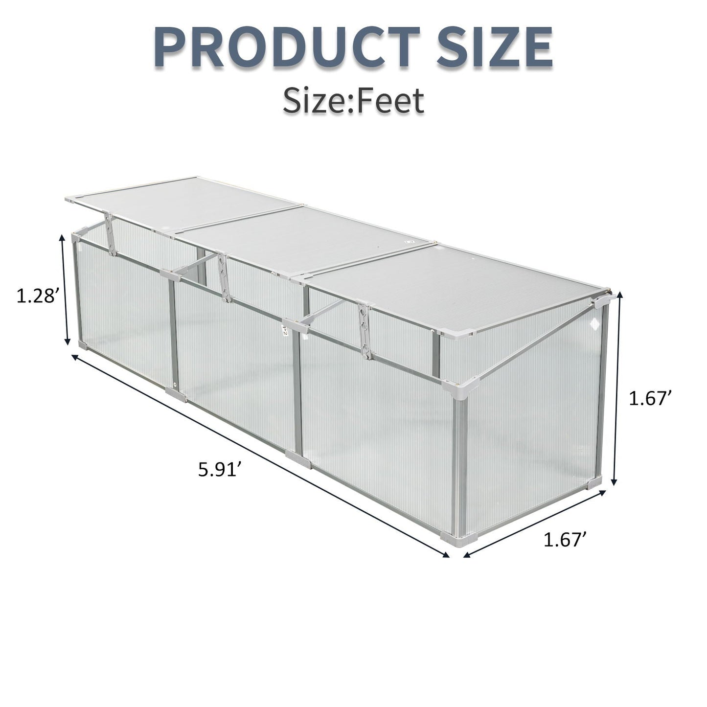 Indoor and Outdoor Polycarbonate Greenhouse