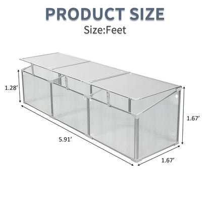 Indoor and Outdoor Polycarbonate Greenhouse