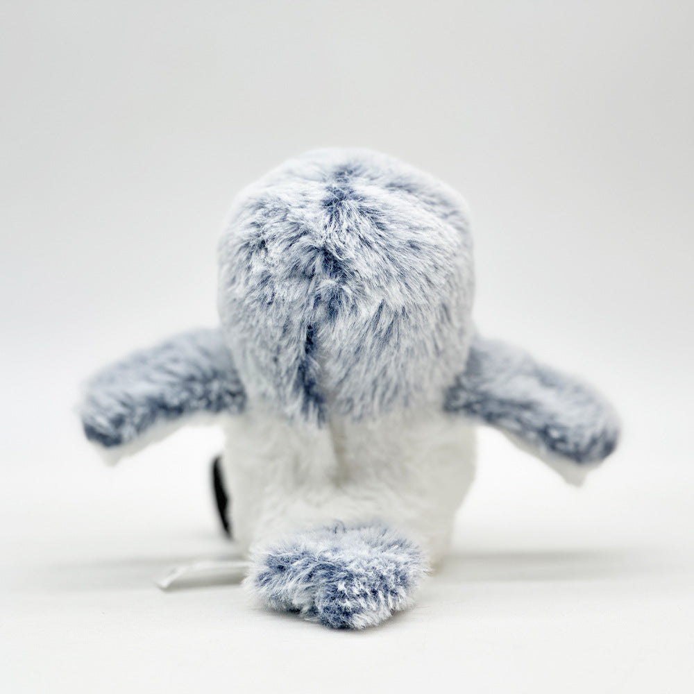 Interactive cat plush bird with fluffy gray fur and outstretched wings, USB rechargeable on Tampa Home & Garden Store