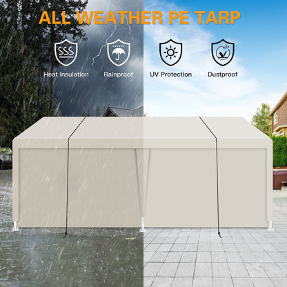 Heavy Duty 12 X 20 Carport and Storage Shelter