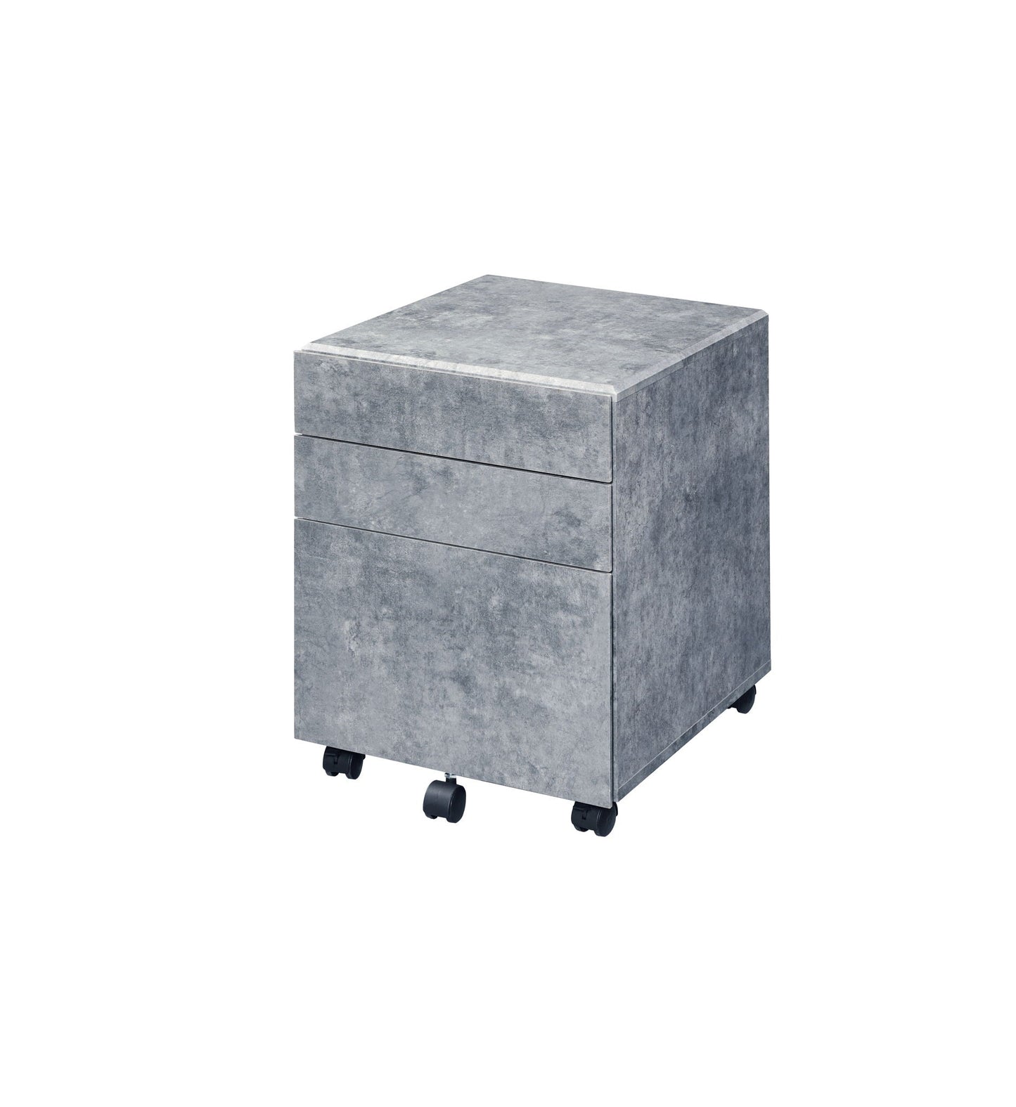 Jurgen File Cabinet gray metal on wheels, 3-drawer filing cabinet by HouseOfZazla on Tampa Home & Garden Store