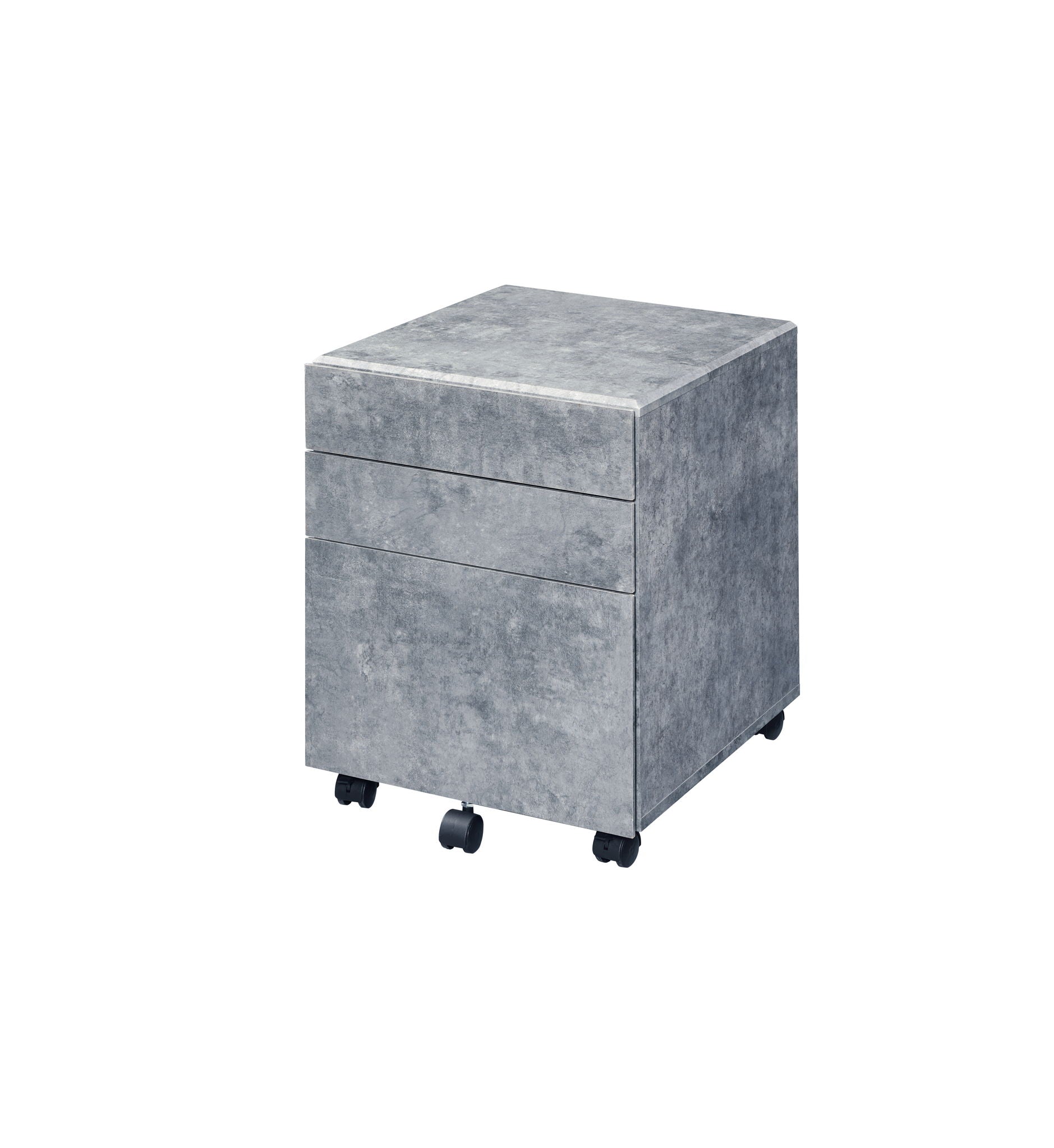 Jurgen File Cabinet gray metal on wheels, 3-drawer filing cabinet by HouseOfZazla on Tampa Home & Garden Store