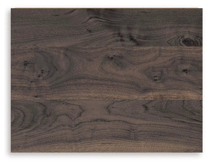 Calverson Night Stand Walnut Finish with Handle