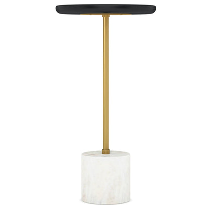 Turner Side Table With Marble Base and Frame