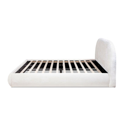 Archie Puffy Upholstered Platform Bed and Frame