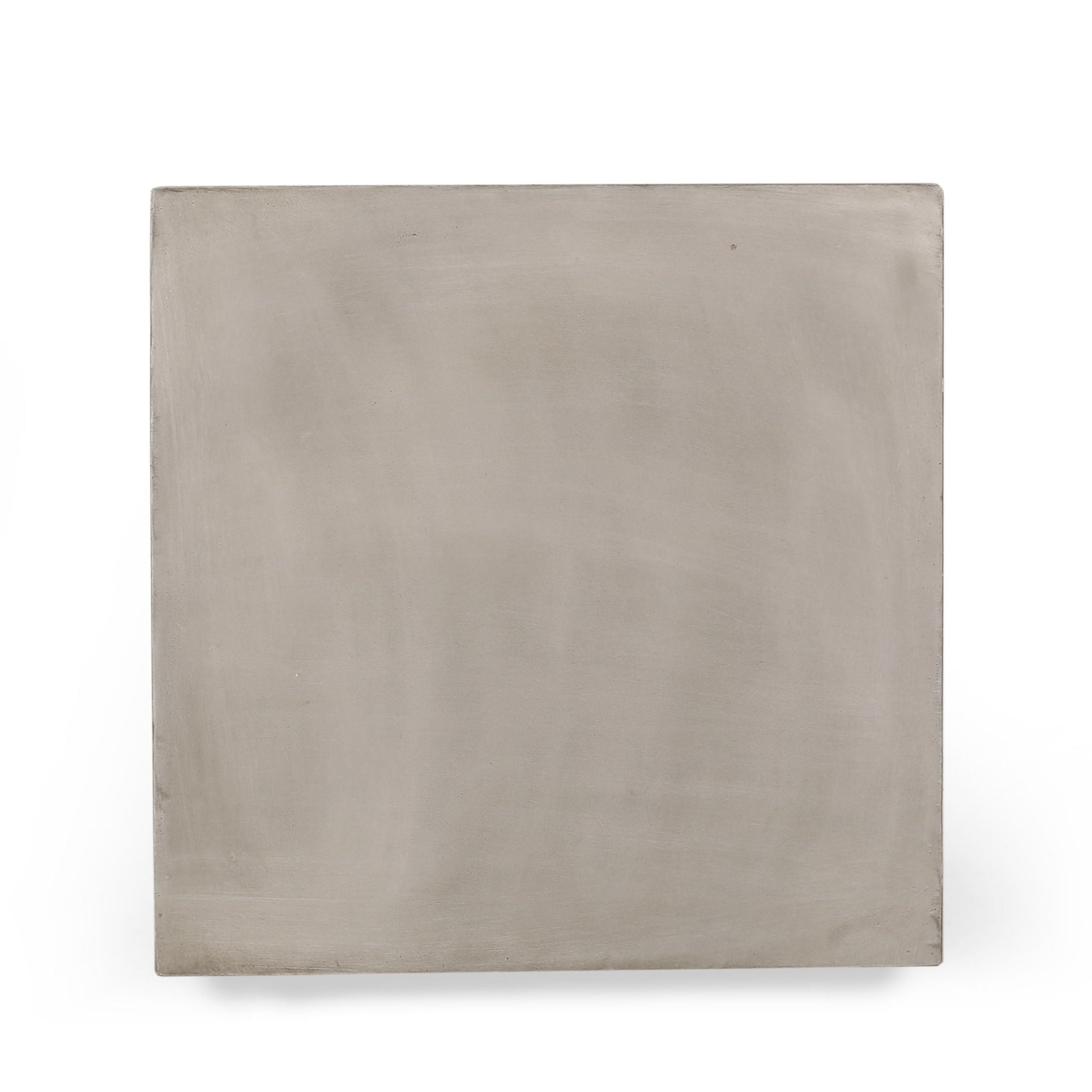 Outdoor Indoor Square Lightweight Side Table brushed aluminum by HouseOfZazla on Tampa Home & Garden Store