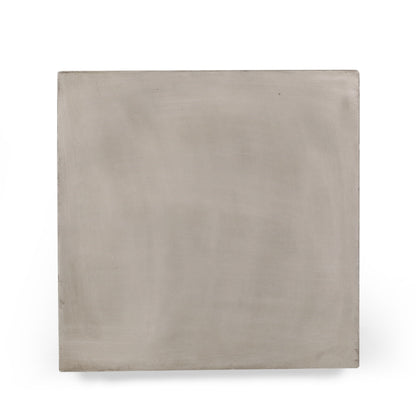 Outdoor Indoor Square Lightweight Side Table brushed aluminum by HouseOfZazla on Tampa Home & Garden Store