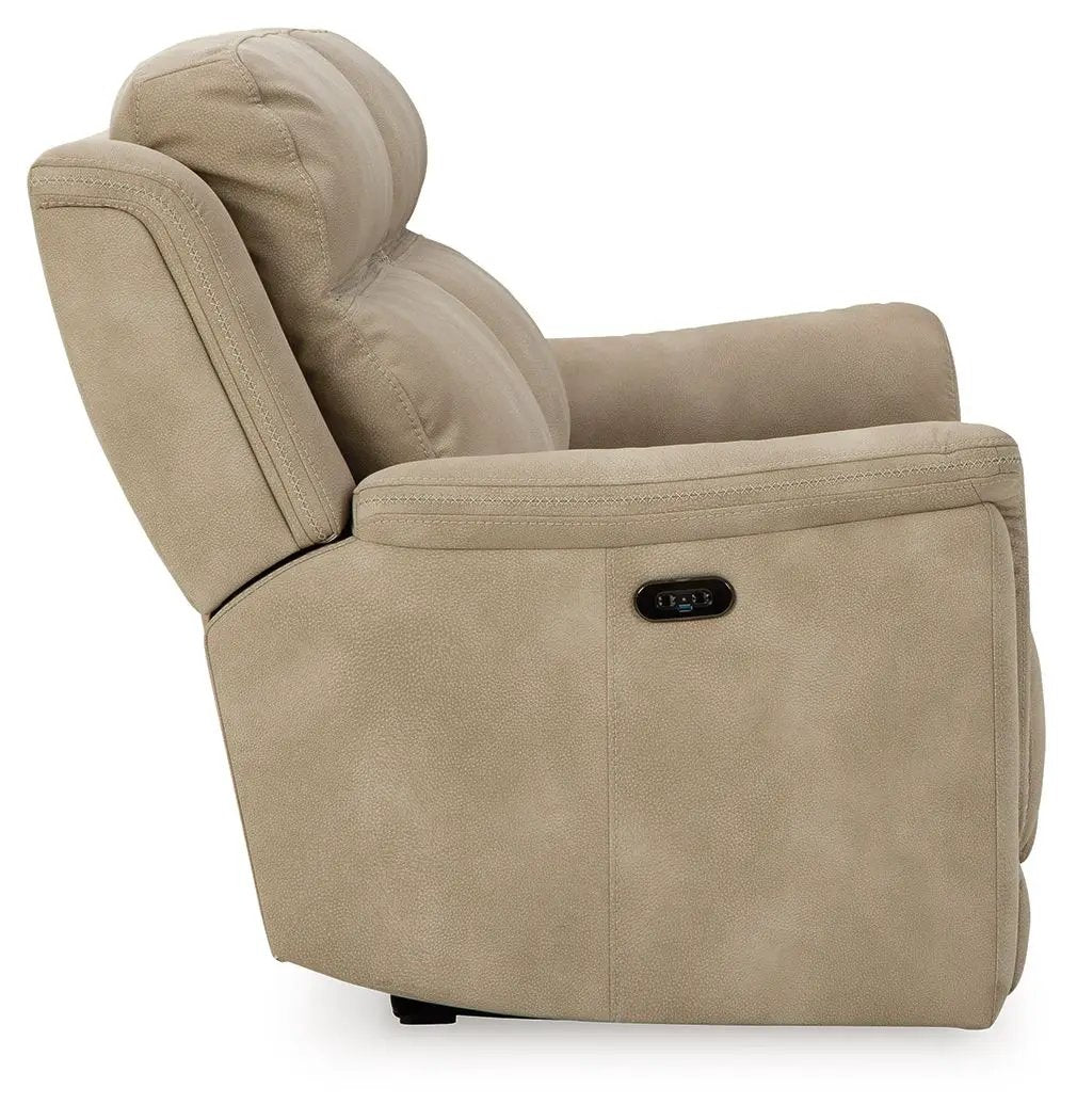 Next-Gen Durapella reclining power sofa beige with side control by Unique Piece Furniture on Tampa Home & Garden Store