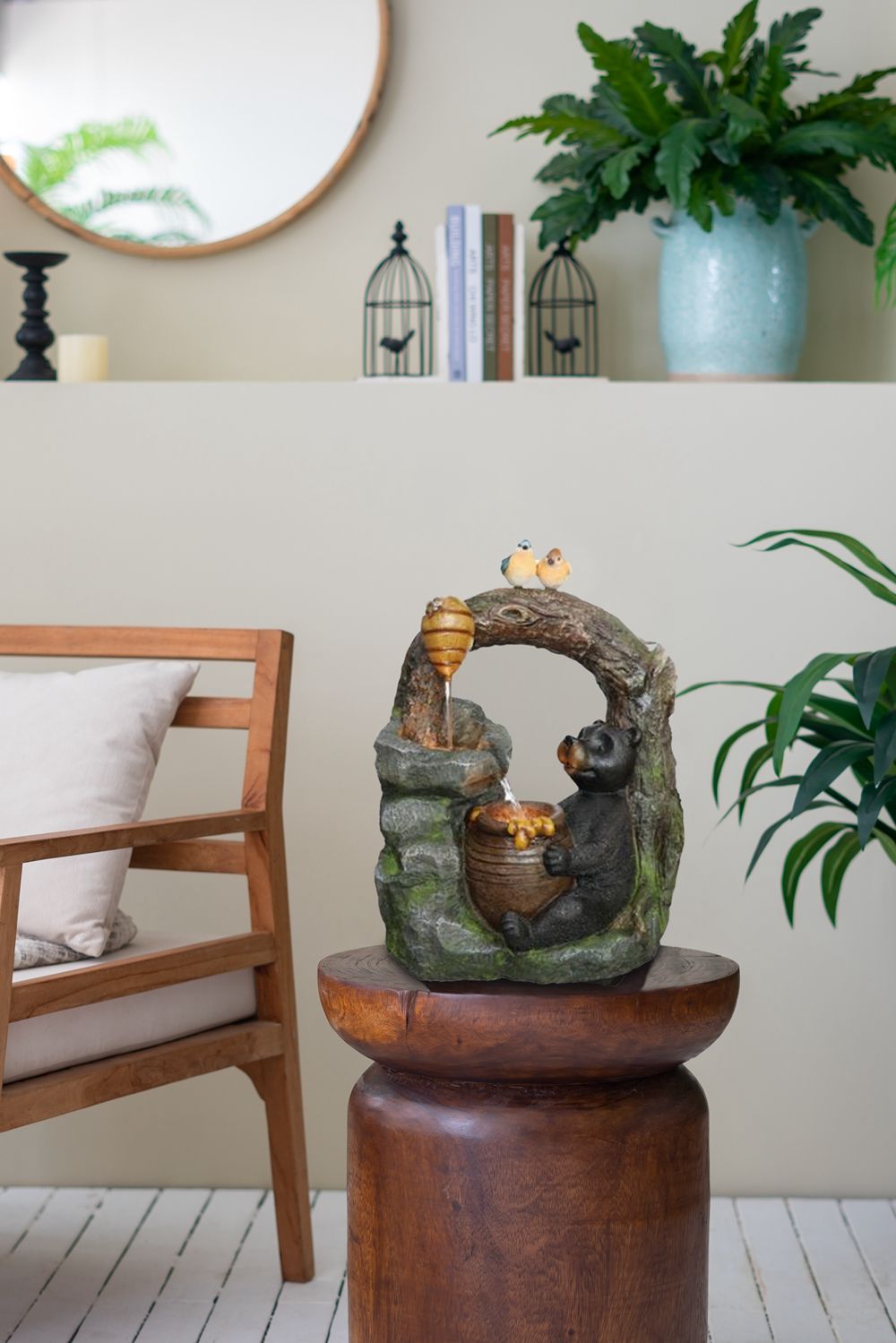 Decorative Woodland Two Tier Fountain for Outdoor