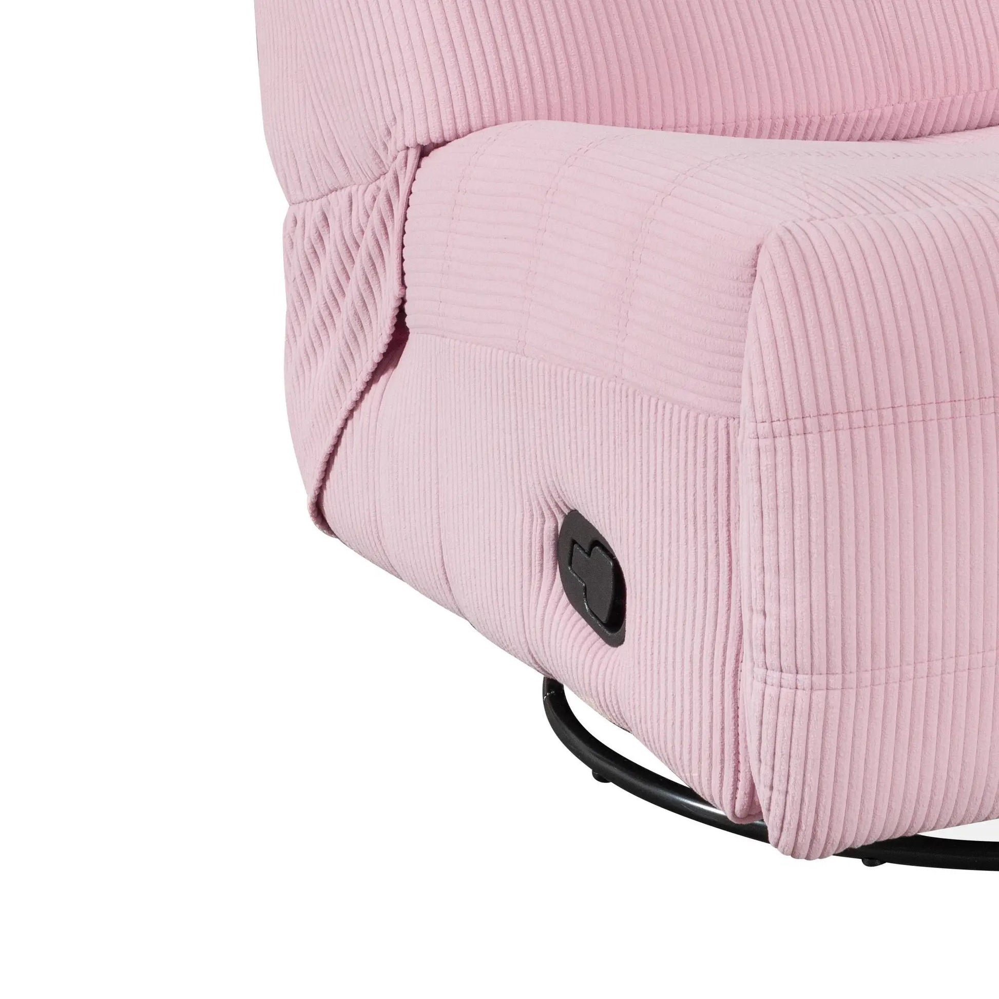 Georgena Swivel Glider Recliner pink corduroy upholstery by Unique Piece Furniture on Tampa Home & Garden Store