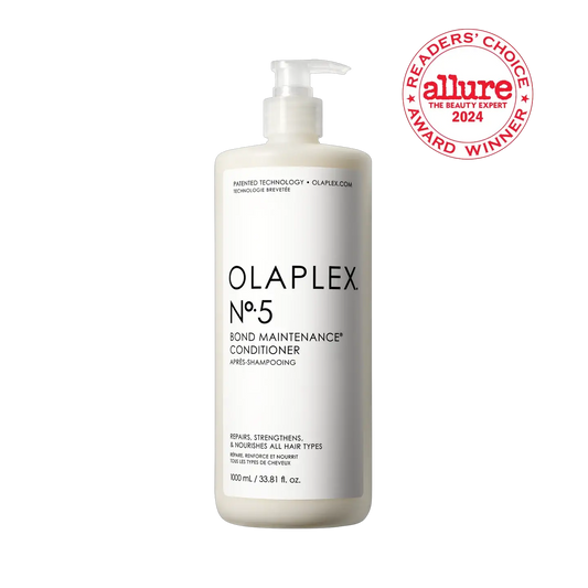 Olaplex No.5 Bond Maintenance Conditioner bottle with pump, white label, 1000 mL, Allure award badge on Tampa Home & Garden Store