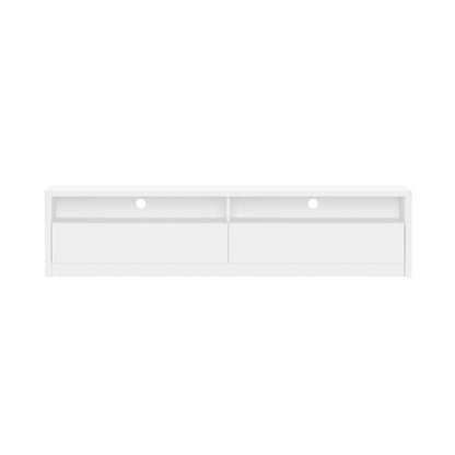 White 70in TV stand with full-extension drawers and round knobs, HouseOfZazla entertainment center on Tampa Home & Garden Store