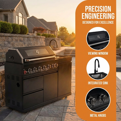 Deluxe Stainless Steel and Outdoor Propane Grill