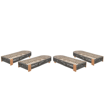 Outdoor Acacia Wood Adjustable Lounge Chair