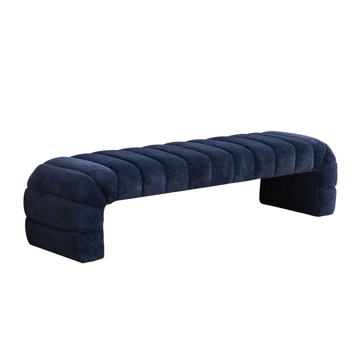 Modern Upholstered Bed Bench with Channel Tufted