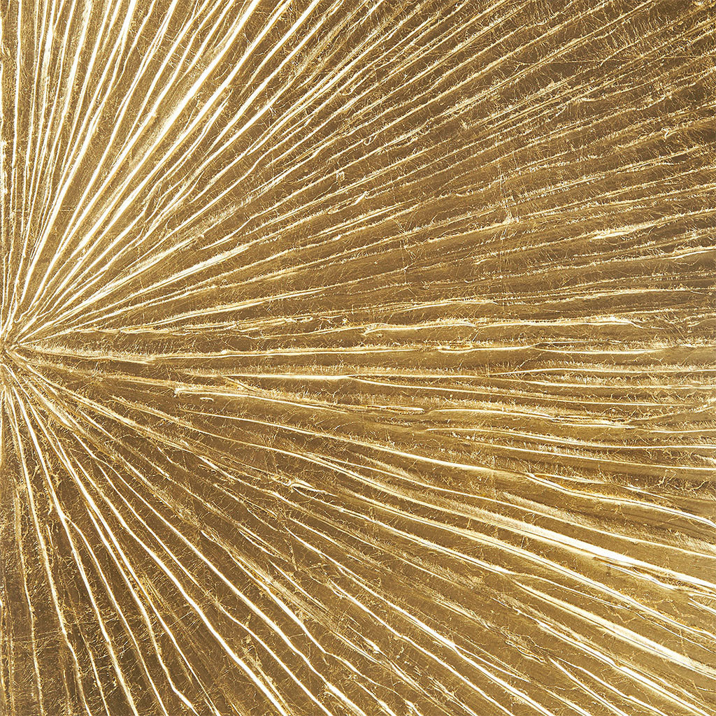 Lumina Aurea™ Signature Sunburst Hand-Painted Triptych wall art gold leaf by HouseOfZazla on Tampa Home & Garden Store