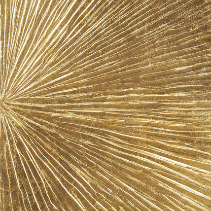 Lumina Aurea™ Signature Sunburst Hand-Painted Triptych wall art gold leaf by HouseOfZazla on Tampa Home & Garden Store