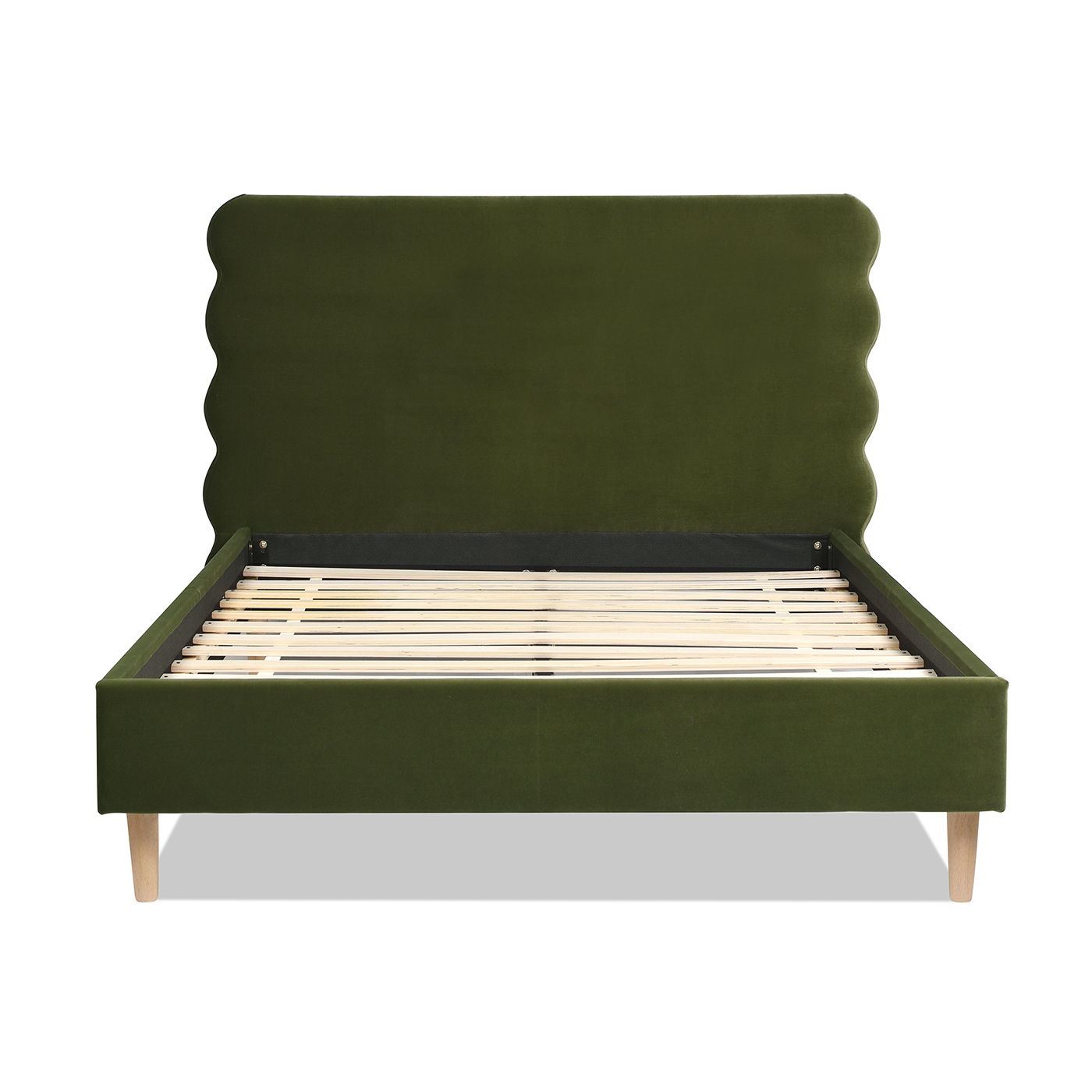 Stockholm Wavy Headboard and Platform Bed