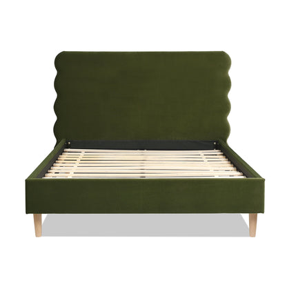 Stockholm Wavy Headboard and Platform Bed