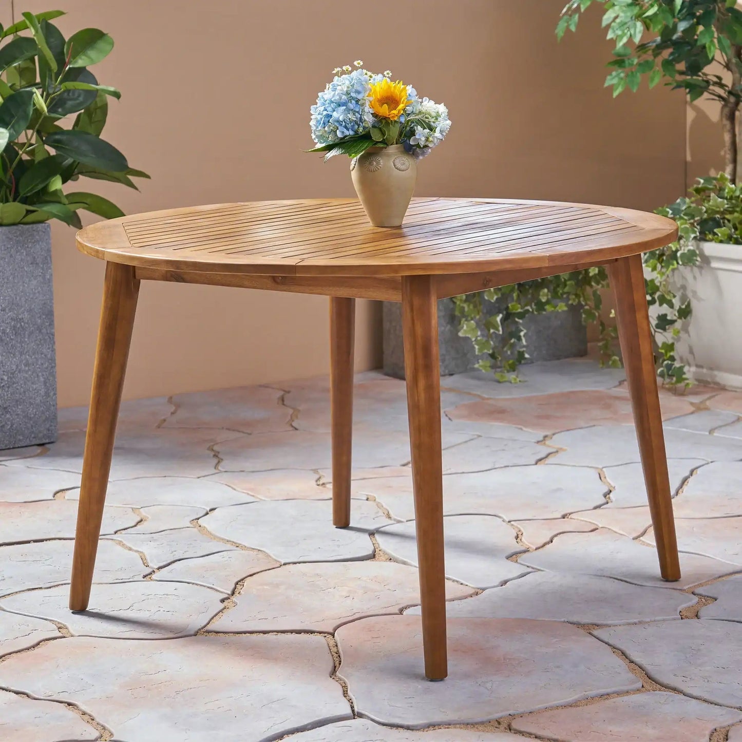 Stamford Outdoor Acacia Wood Dining Table