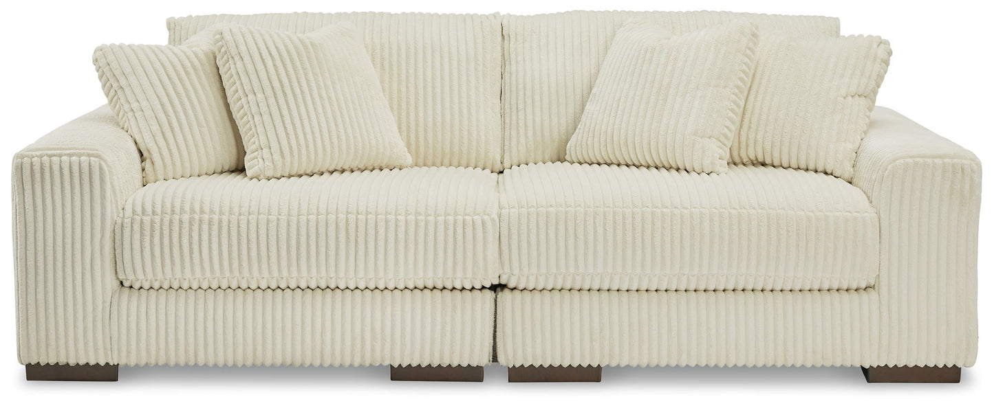Lindyn Sectional Sofa with Cord Upholstery