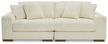 Lindyn Sectional Sofa with Cord Upholstery